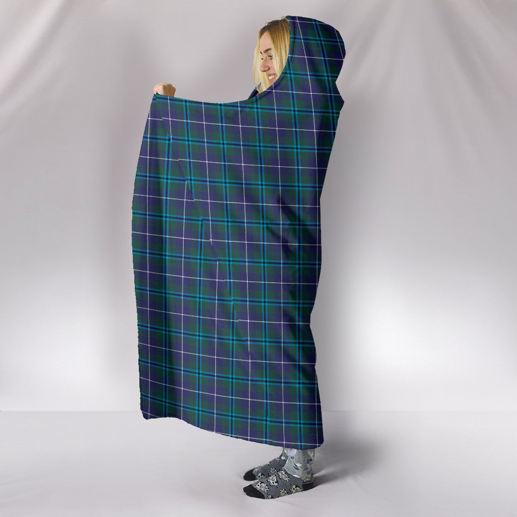 Douglas Modern Tartan Hooded Blanket