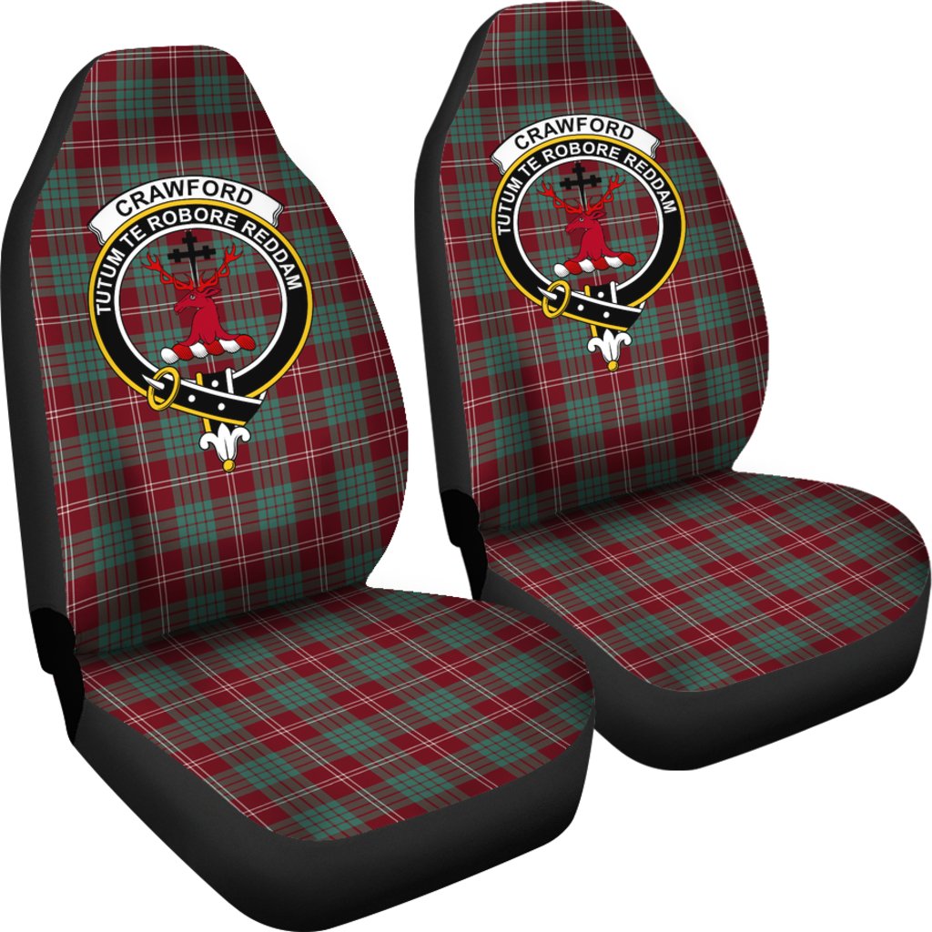 Crawford Tartan Crest Car Seat Cover