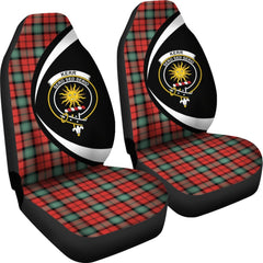 Kerr Ancient Tartan Crest Circle Style Car Seat Cover