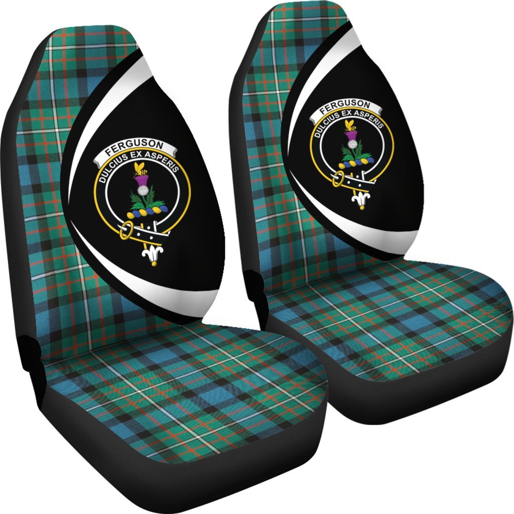 Ferguson Ancient Tartan Crest Circle Style Car Seat Cover