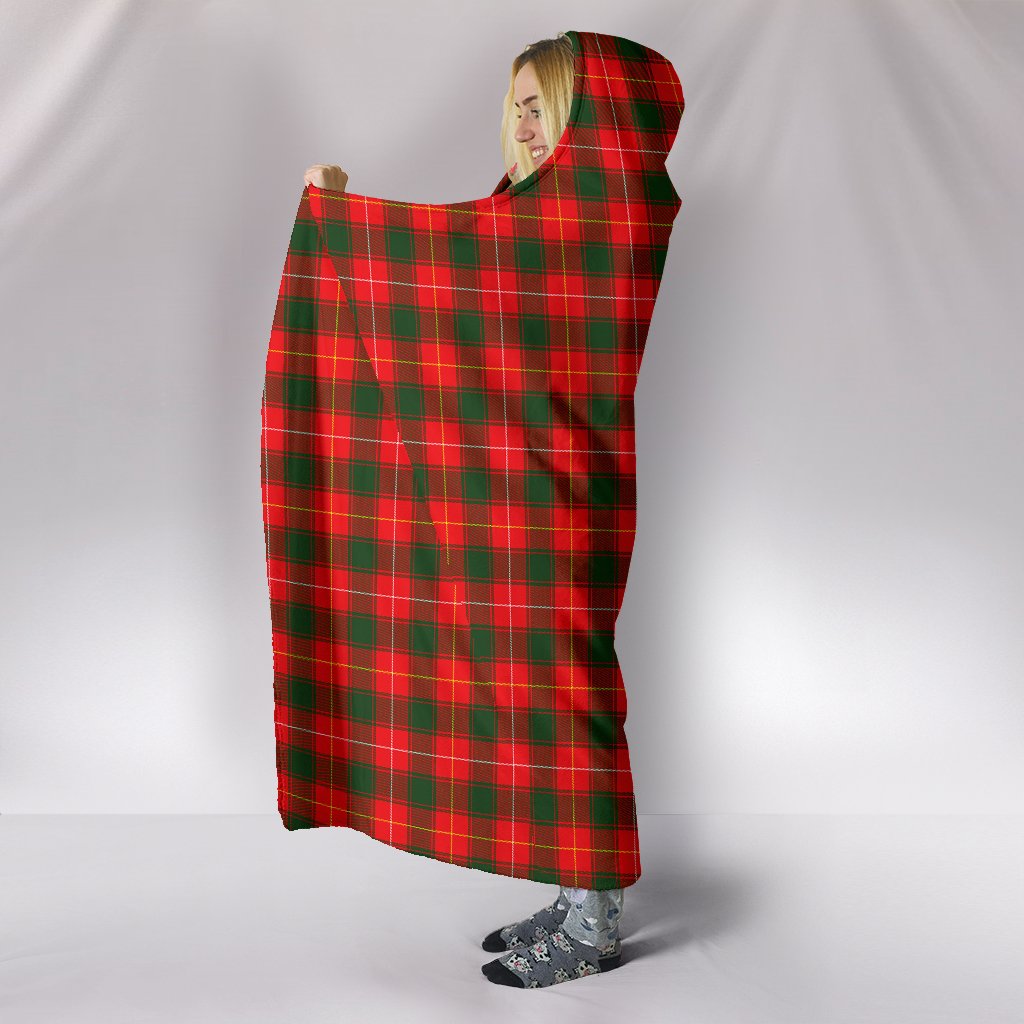 MacPhee Modern Tartan Hooded Blanket