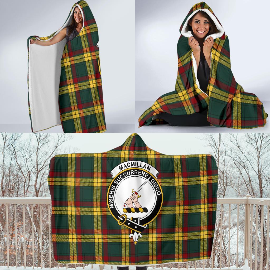 MacMillan Family Tartan Crest Hooded Blanket