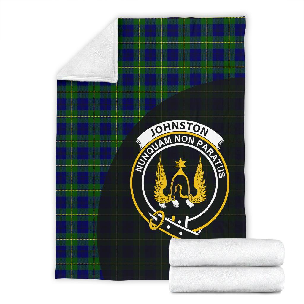 Johnston Modern Tartan Crest Blanket - 3 Sizes