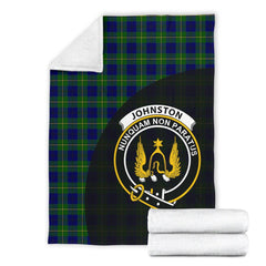 Johnston Modern Tartan Crest Blanket - 3 Sizes