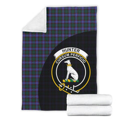 Hunter Modern Tartan Crest Blanket - 3 Sizes