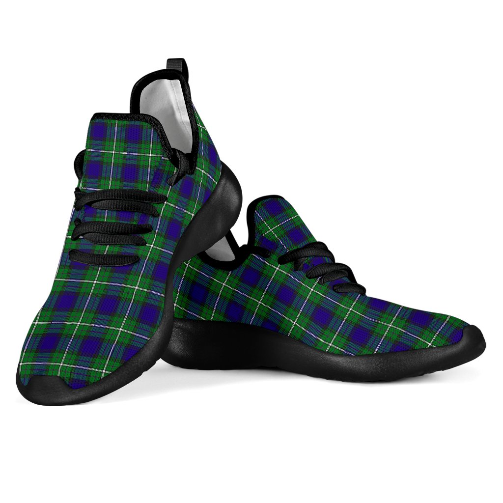 Alexander Family Tartan Mesh Knit Sneakers