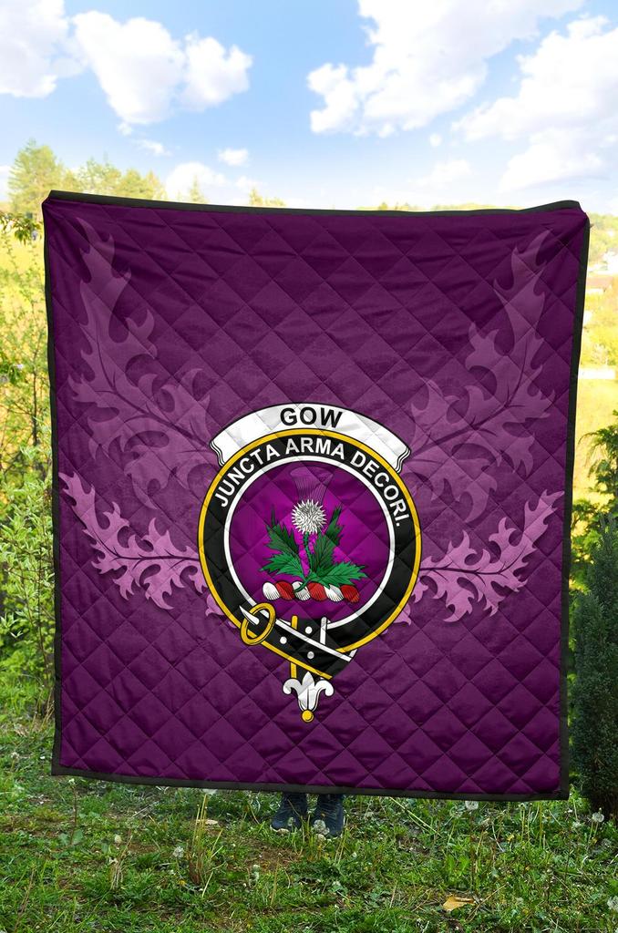 Gow Modern Tartan Crest Quilt