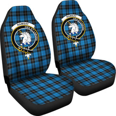 Ramsay Bue Ancient Tartan Crest Car seat cover