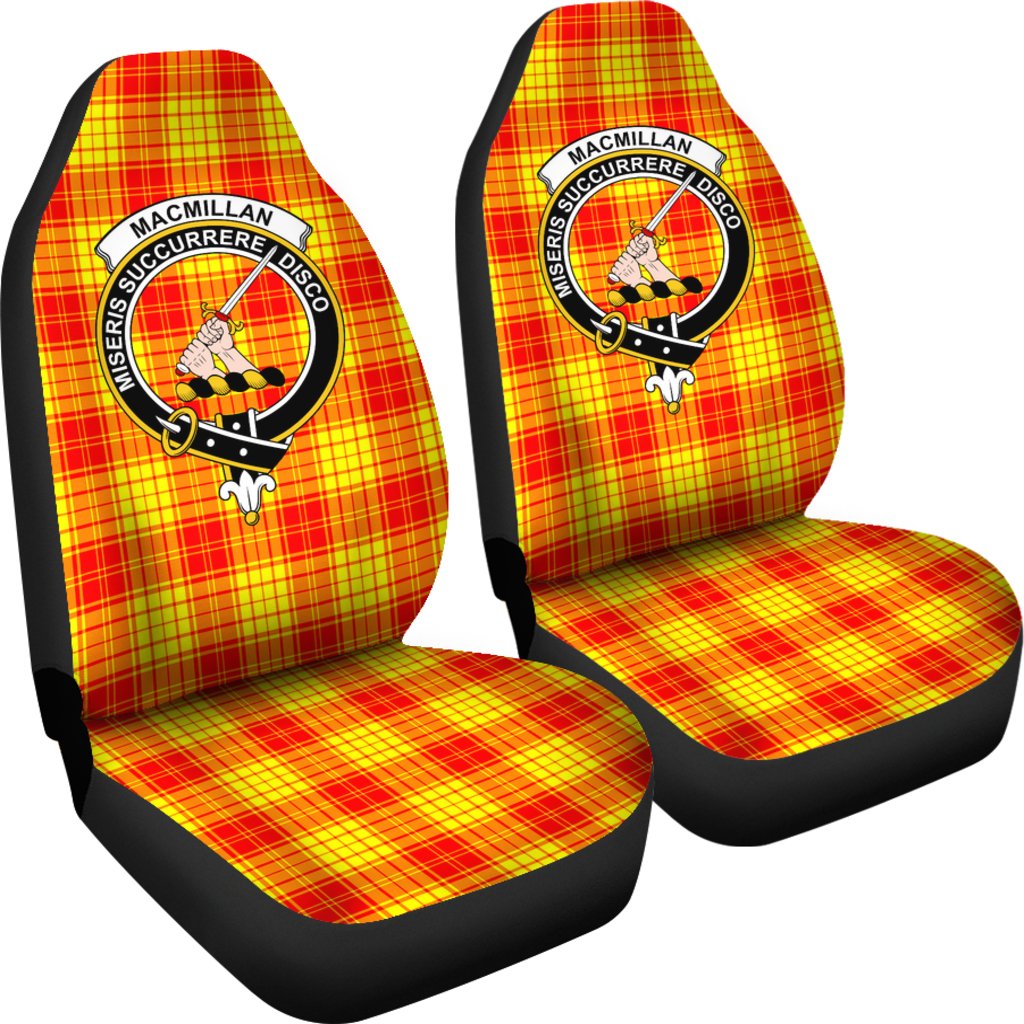 Macmillan Family Tartan Crest Car Seat Cover