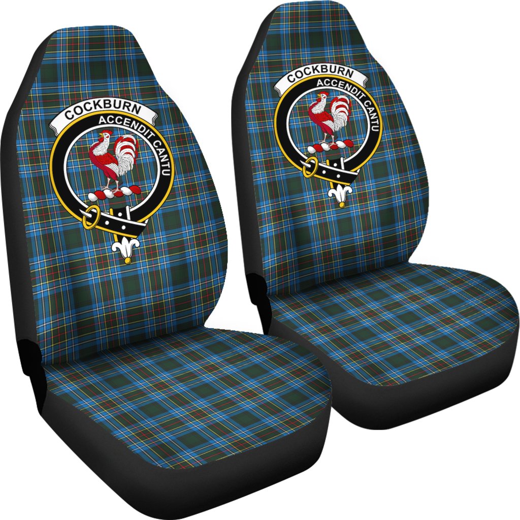 Cockburn Tartan Crest Car Seat Cover