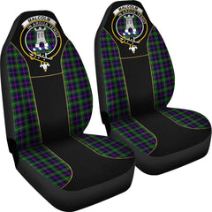 Malcolm (MacCallum) Tartan Crest Car Seat Cover Special Version