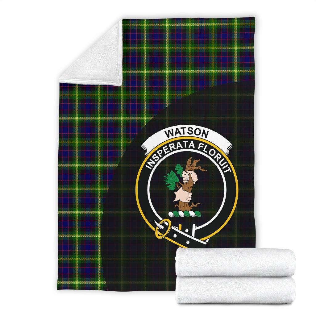 Watson Modern Tartan Crest Blanket Wave Style