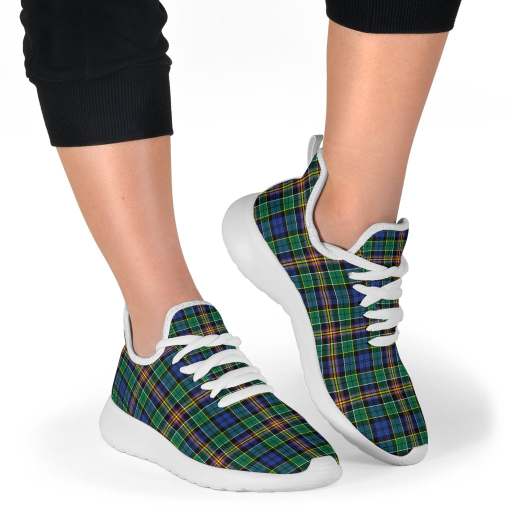 Allison Family Tartan Mesh Knit Sneakers