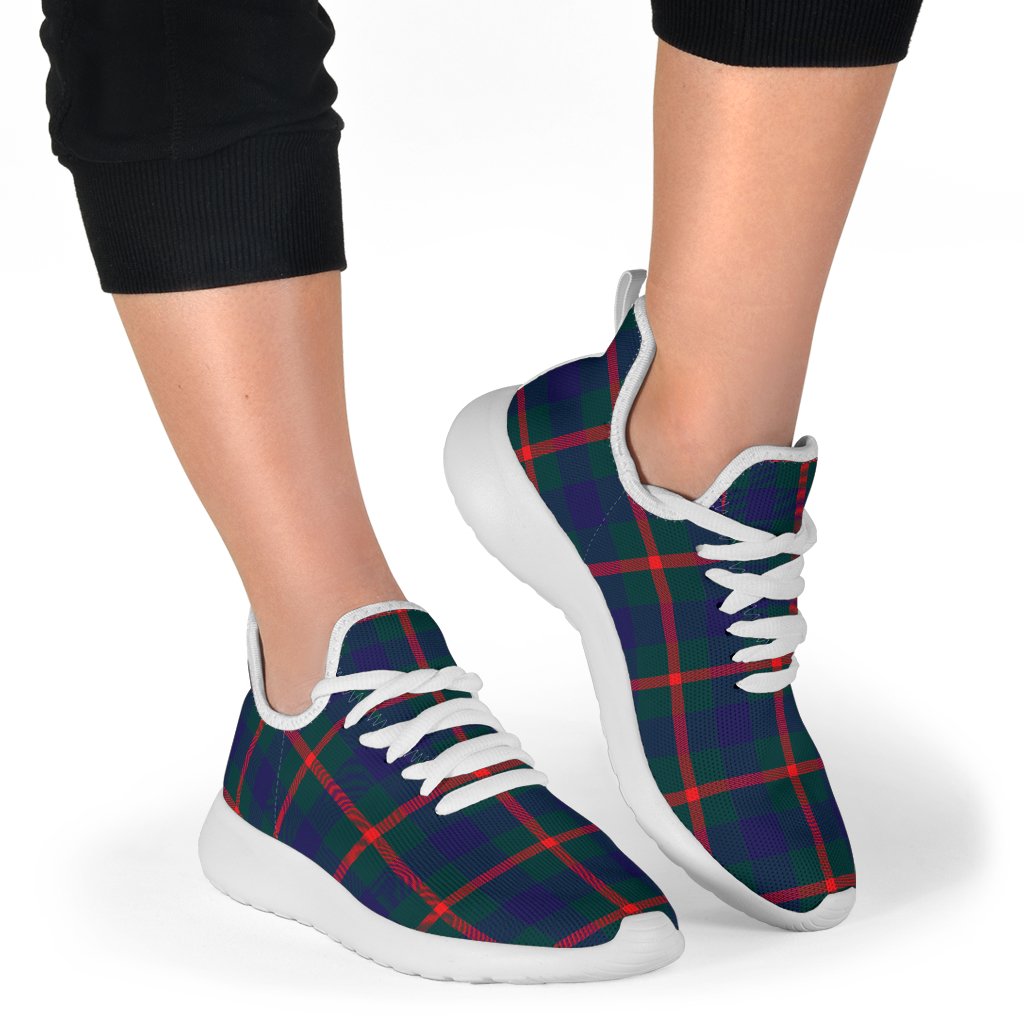 Agnew Family Modern Tartan Mesh Knit Sneakers