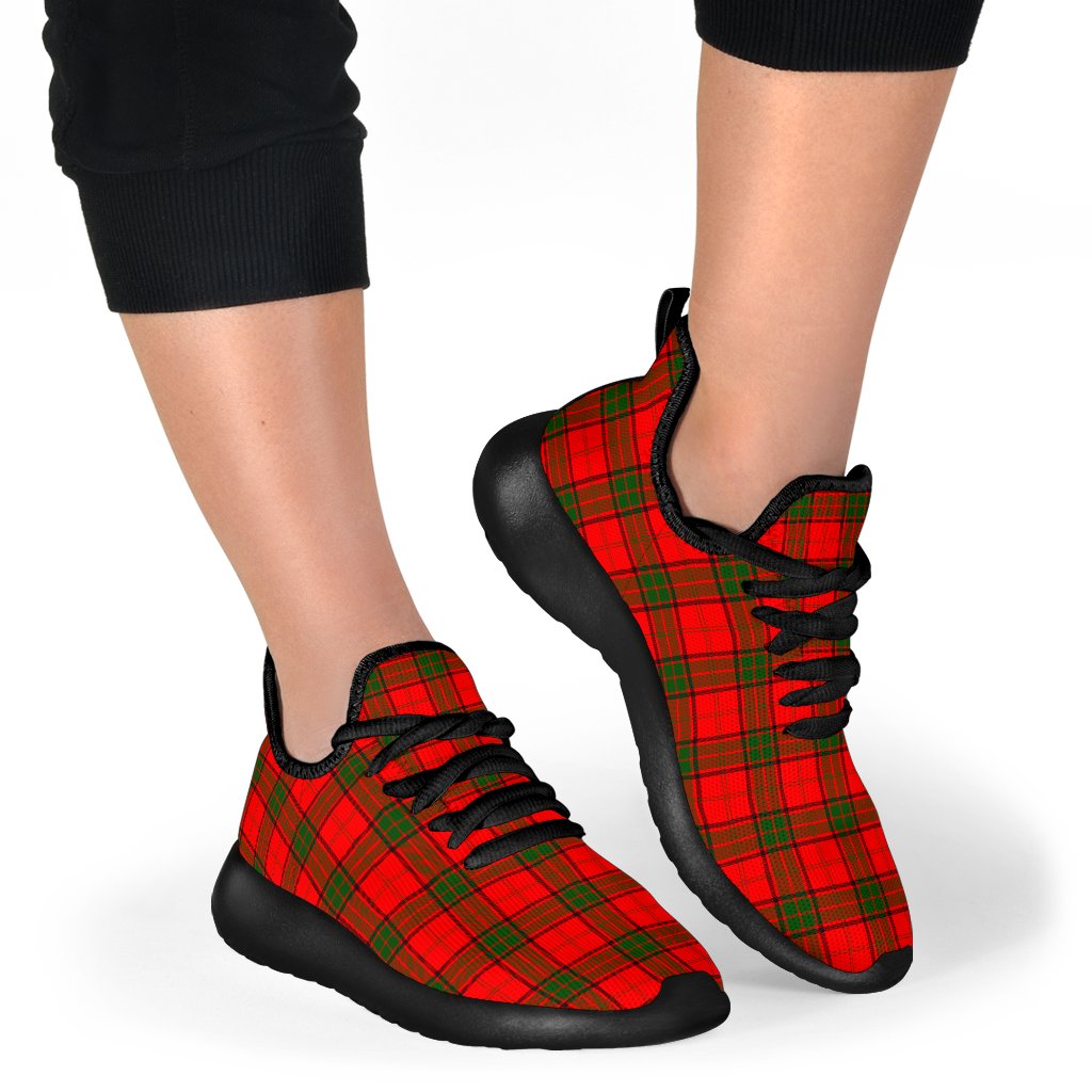 Adair Family Tartan Mesh Knit Sneakers