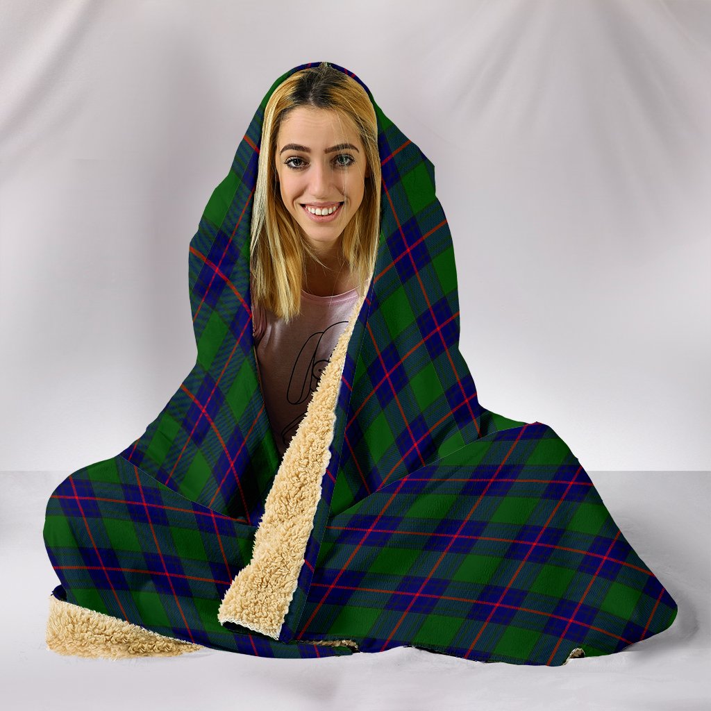 Shaw Modern Tartan Hooded Blanket