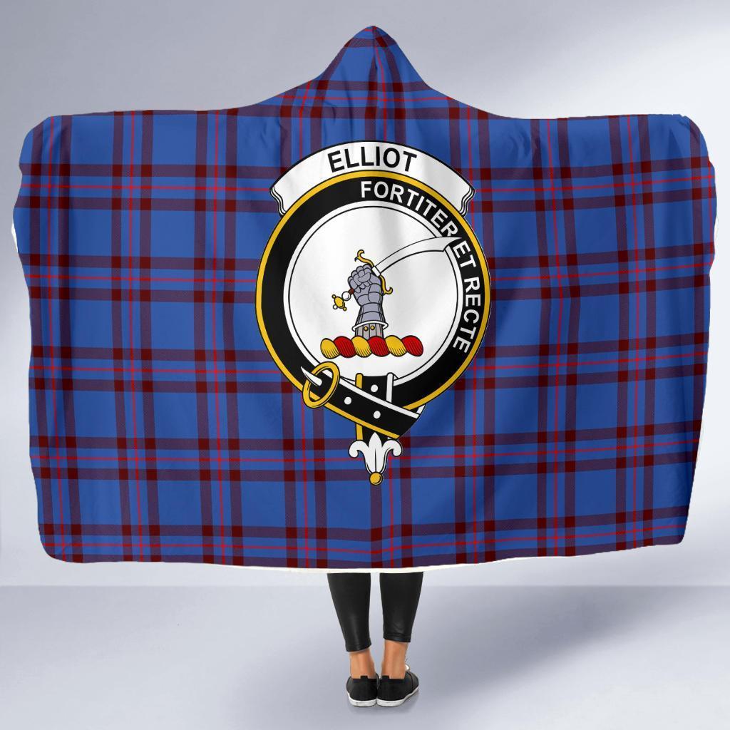 Elliot Tartan Crest Hooded Blanket