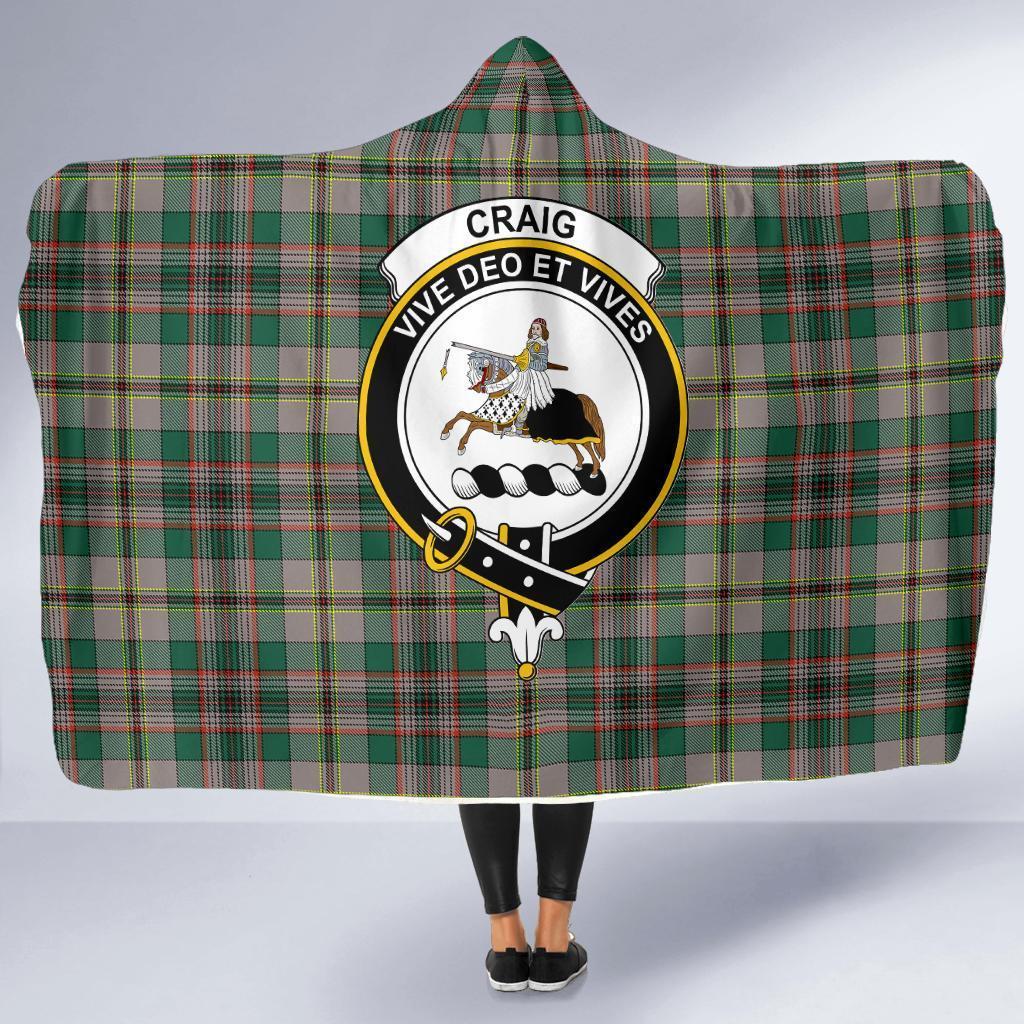 Craig Ancient Tartan Crest Hooded Blanket