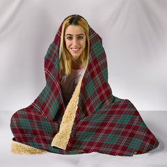 Crawford Modern Tartan Crest Hooded Blanket