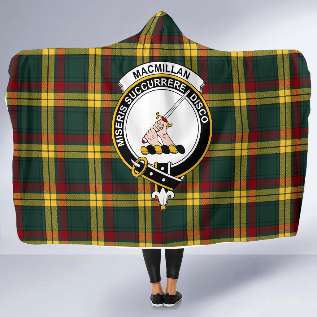 MacMillan Family Tartan Crest Hooded Blanket