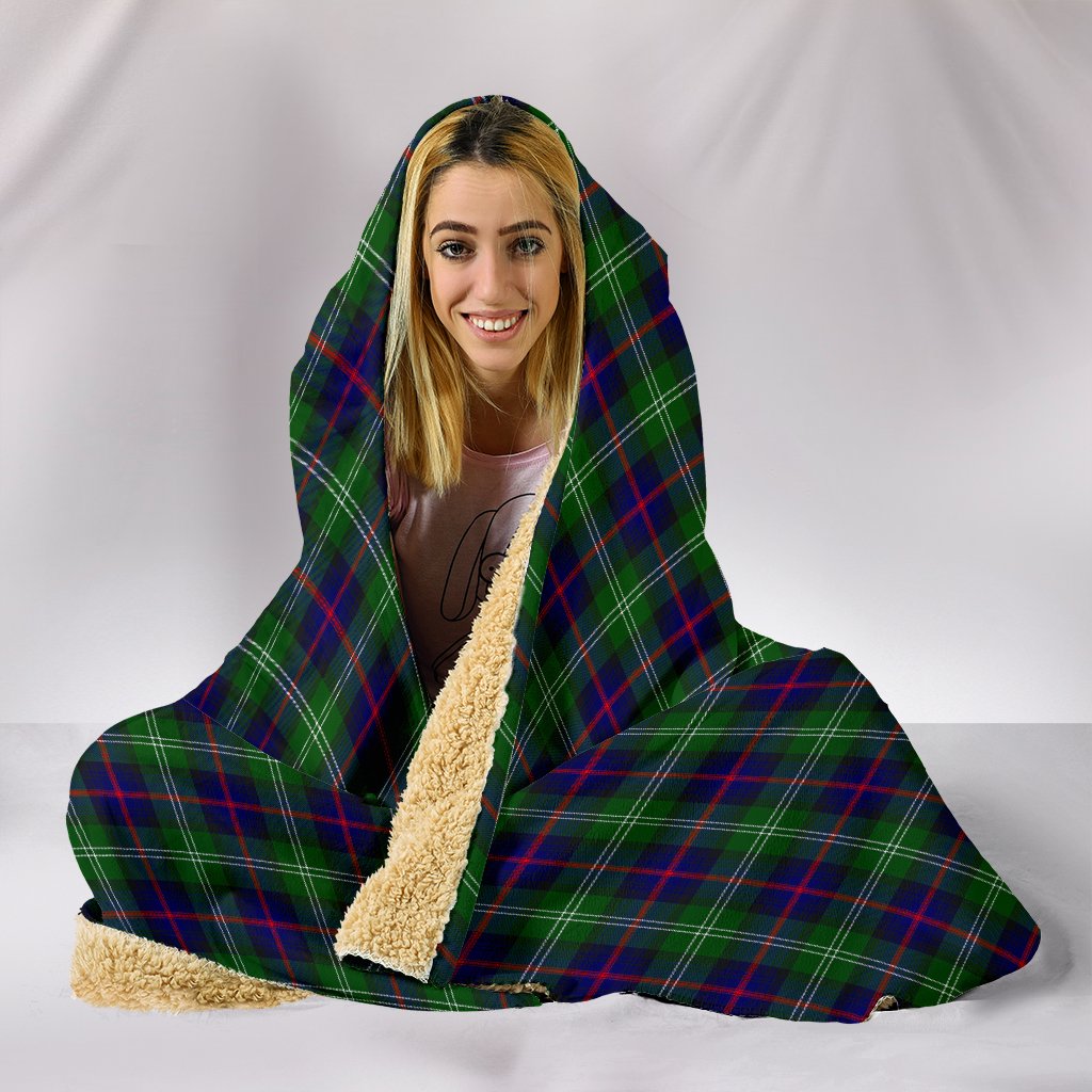 Sutherland Modern Tartan Hooded Blanket