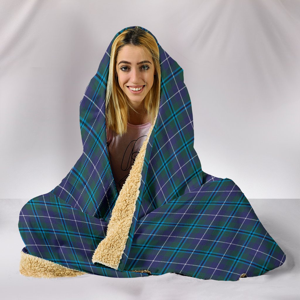 Douglas Modern Tartan Hooded Blanket