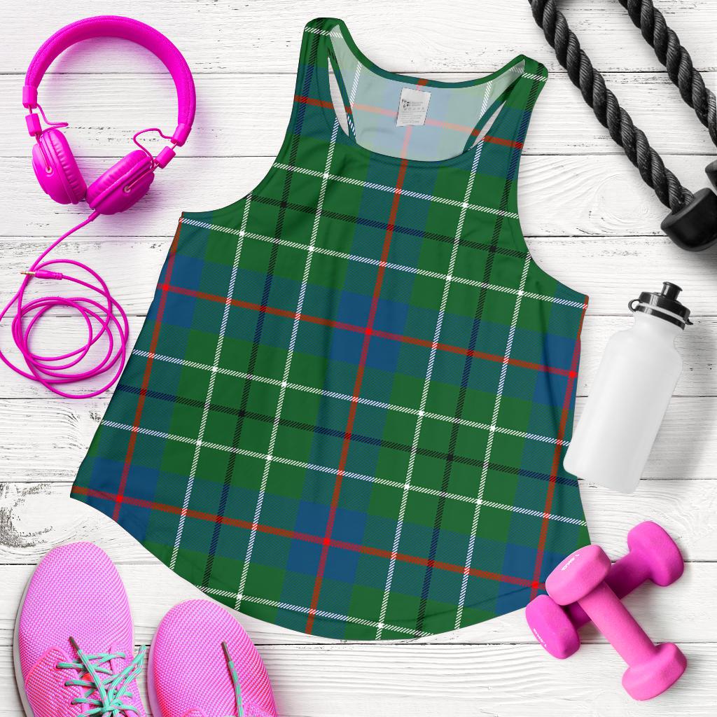 Duncan Ancient Tartan Women Racerback Tank Top