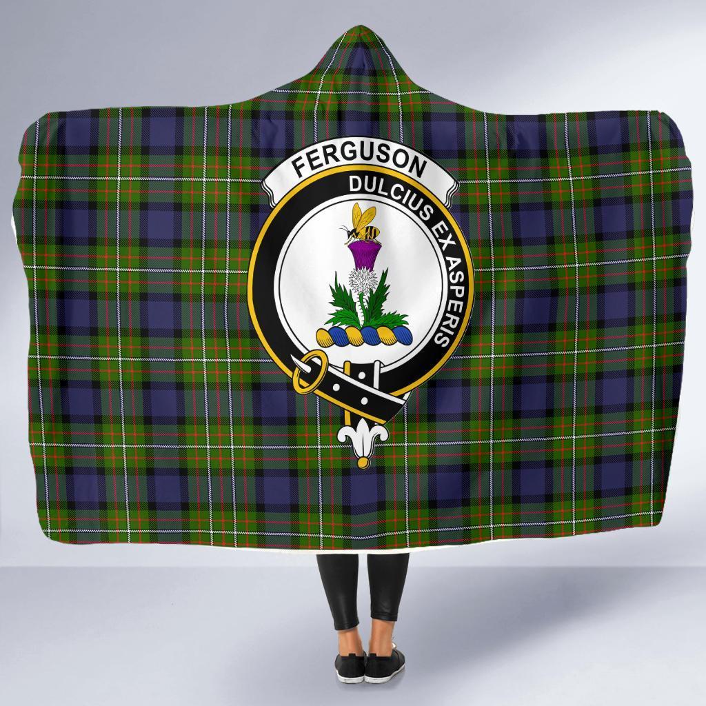 Ferguson Family Tartan Crest Hooded Blanket