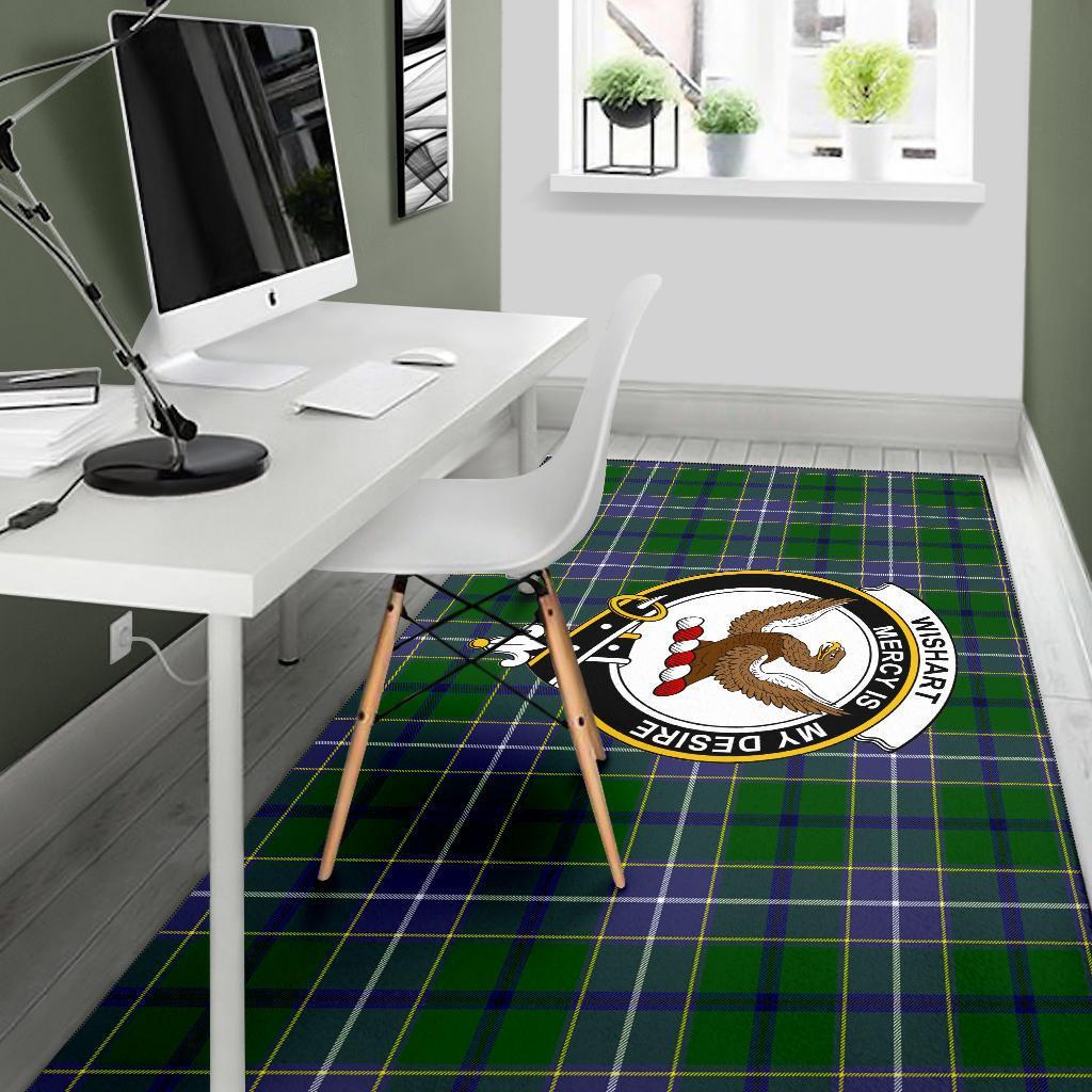 Wishart Tartan Crest Area Rug