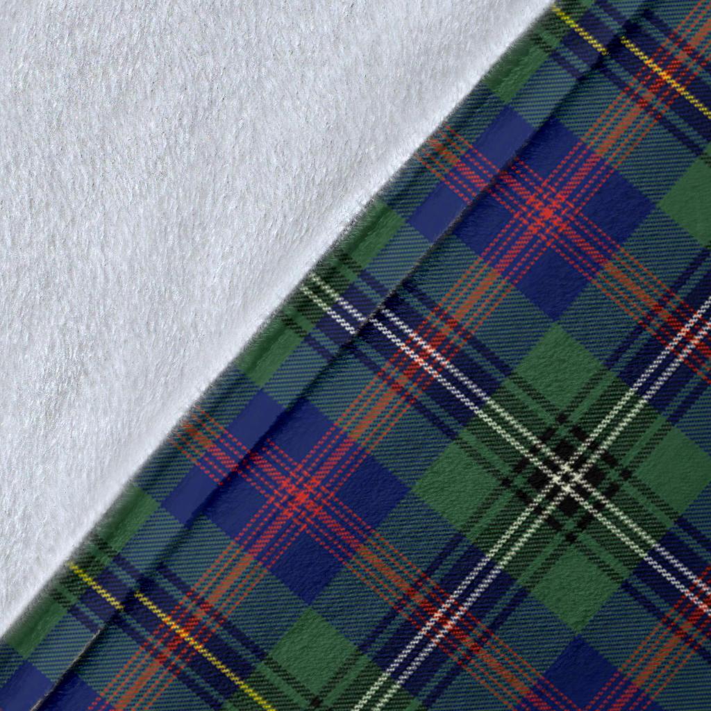 Wood Modern Tartan Crest Blanket Wave Style