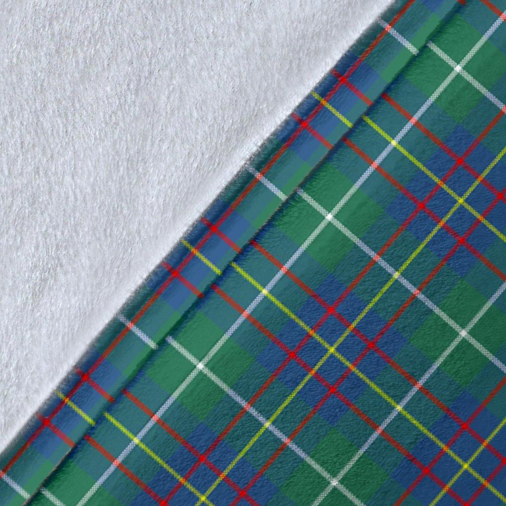 Inglis Ancient Tartan Crest Blanket Wave Style