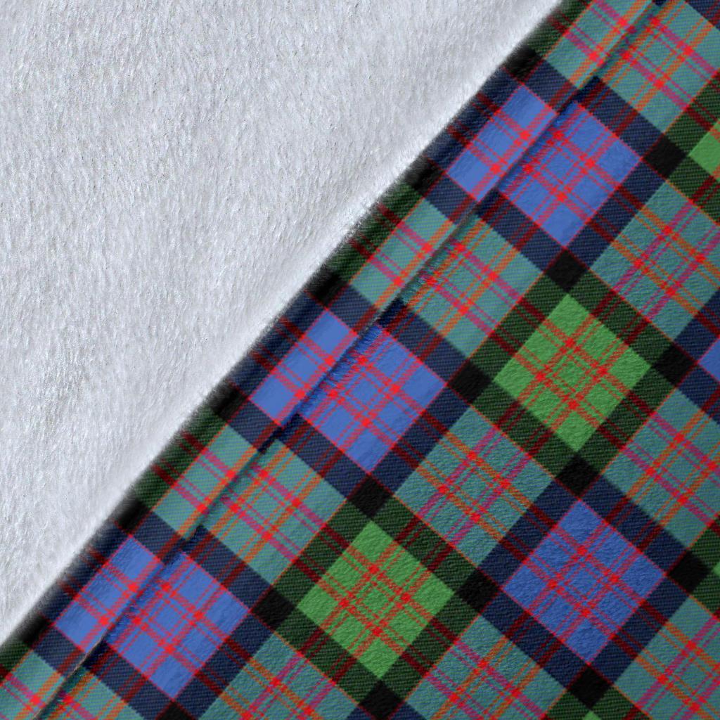 MacDonald Ancient Tartan Crest Blanket Wave Style