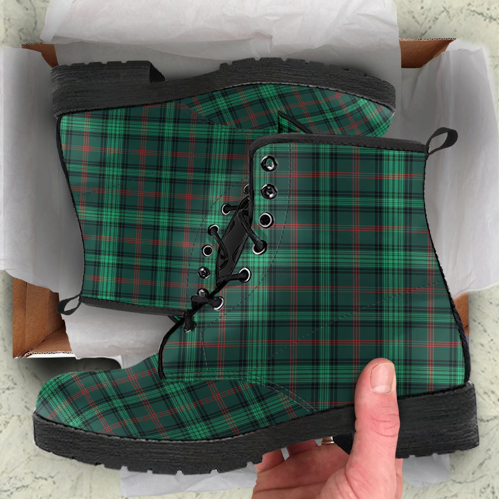 Ross Hunting Modern Tartan Leather Boots - SP