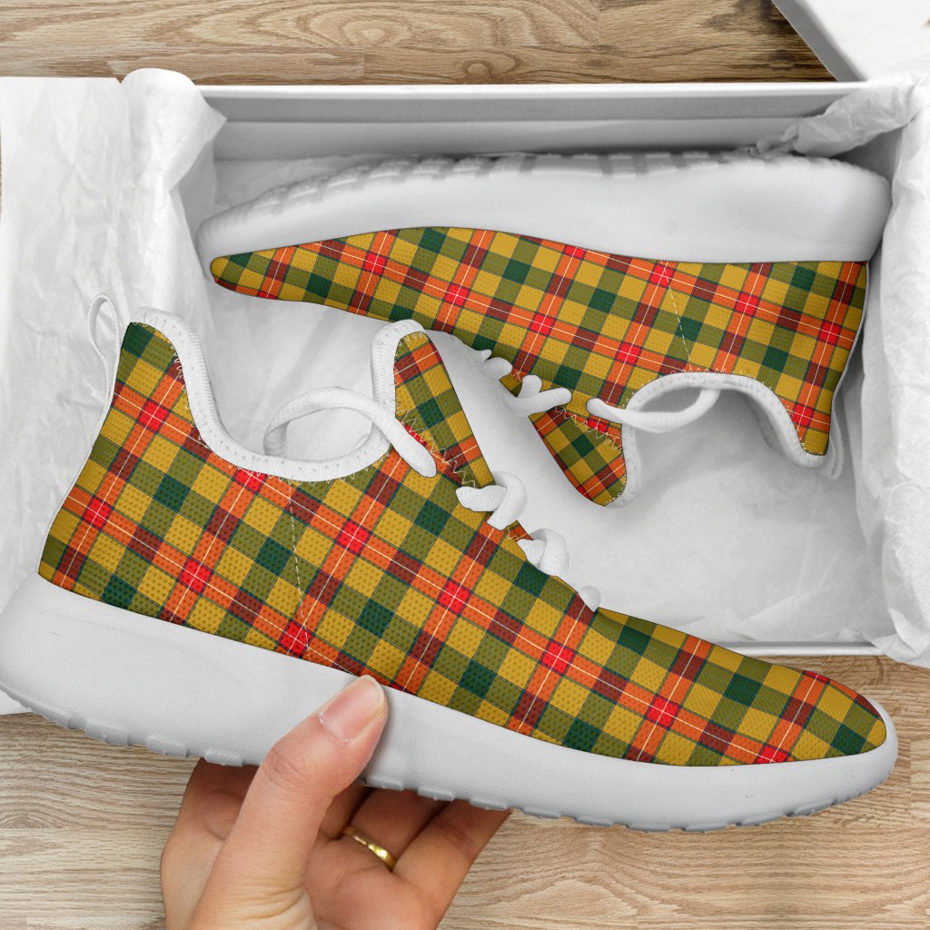 Baxter Family Tartan Mesh Knit Sneakers