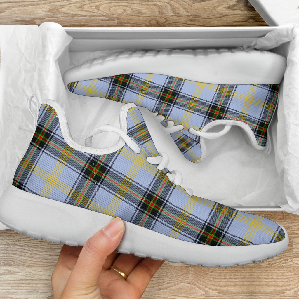 Bell of the Borders Tartan Mesh Knit Sneakers