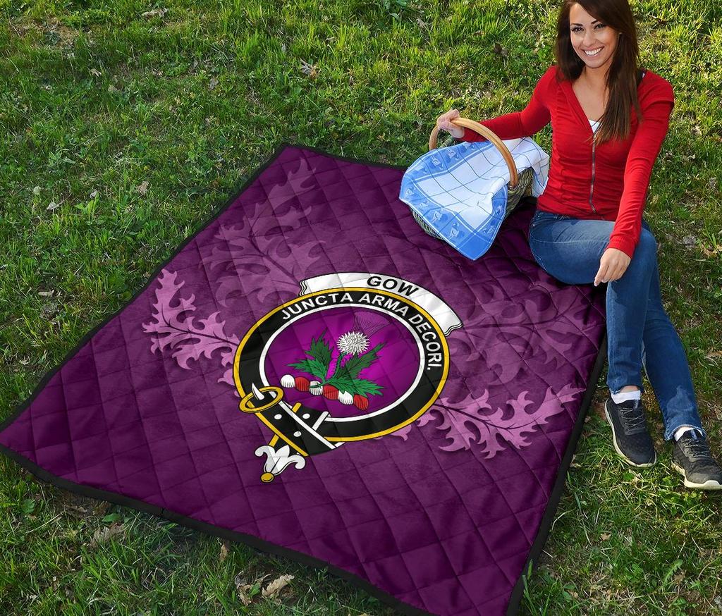 Gow Modern Tartan Crest Quilt