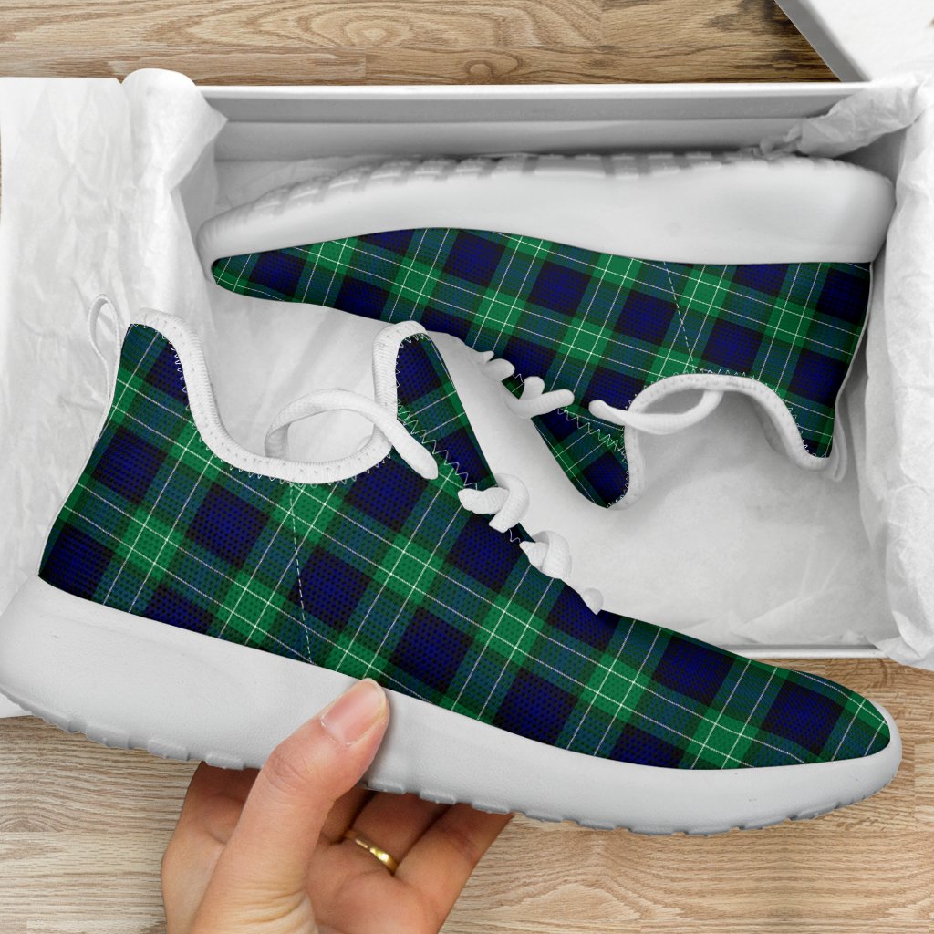 Abercrombie Family Tartan Mesh Knit Sneakers