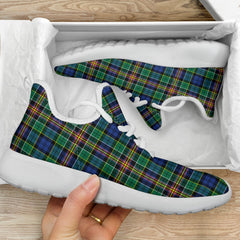 Allison Family Tartan Mesh Knit Sneakers