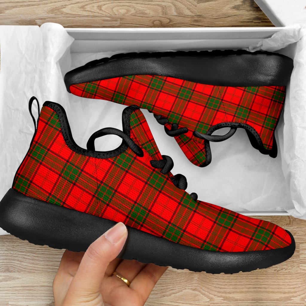 Adair Family Tartan Mesh Knit Sneakers