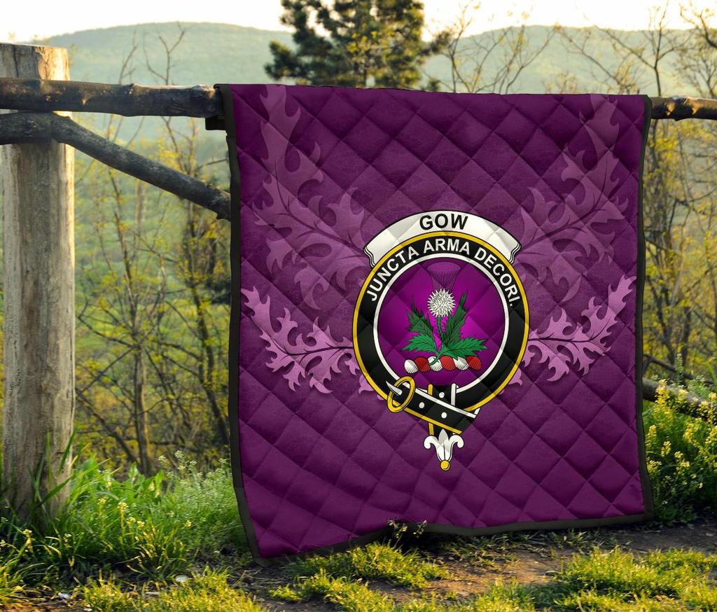 Gow Modern Tartan Crest Quilt