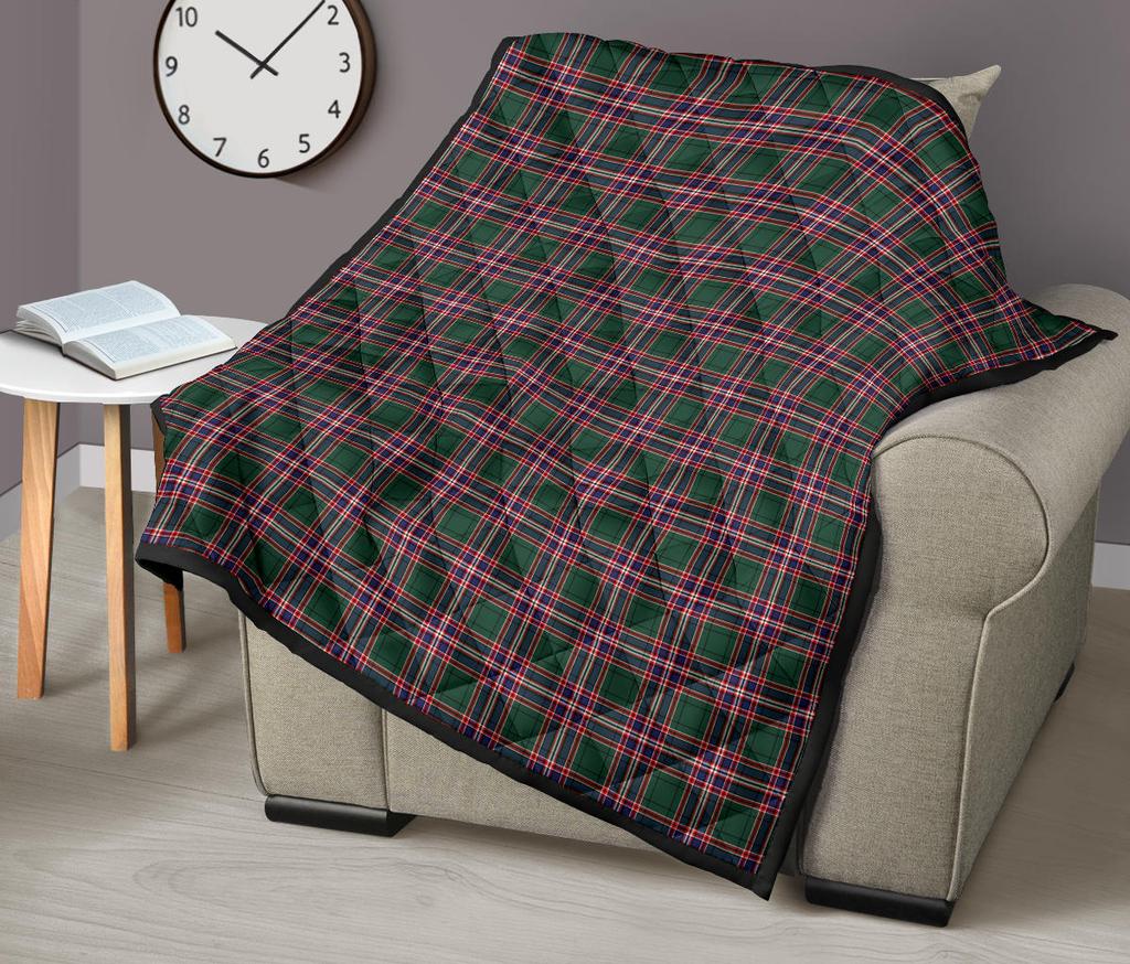 MacFarlane Hunting Modern Tartan Crest Quilt