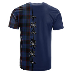Home (Hume) Tartan T-shirt - Lion Rampant And Celtic Thistle Style