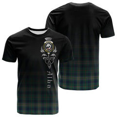 Kennedy Modern Tartan Crest T-shirt - Alba Celtic Style