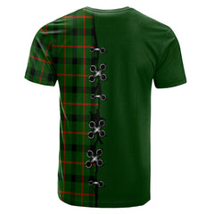 Kincaid Modern Tartan T-shirt - Lion Rampant And Celtic Thistle Style
