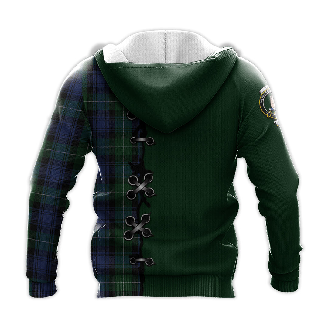 Lamont 2 Tartan Hoodie - Lion Rampant And Celtic Thistle Style