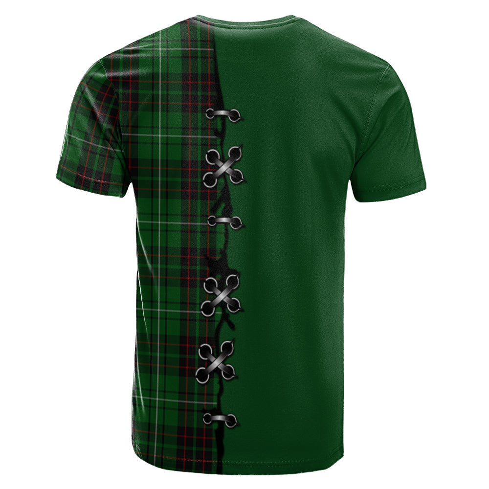 MacAulay of Lewis Tartan T-shirt - Lion Rampant And Celtic Thistle Style