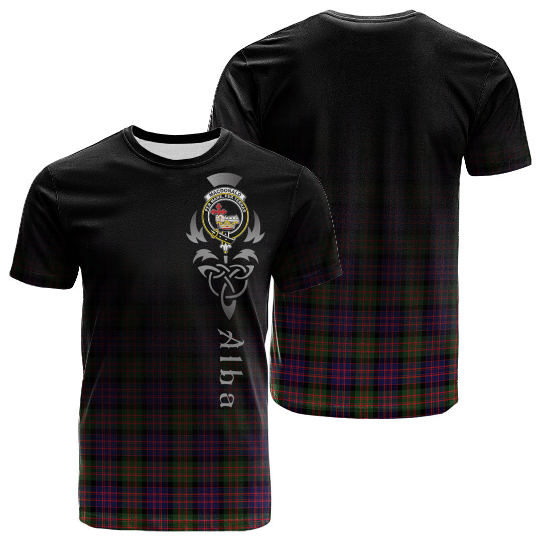 MacDonald Modern Tartan Crest T-shirt - Alba Celtic Style