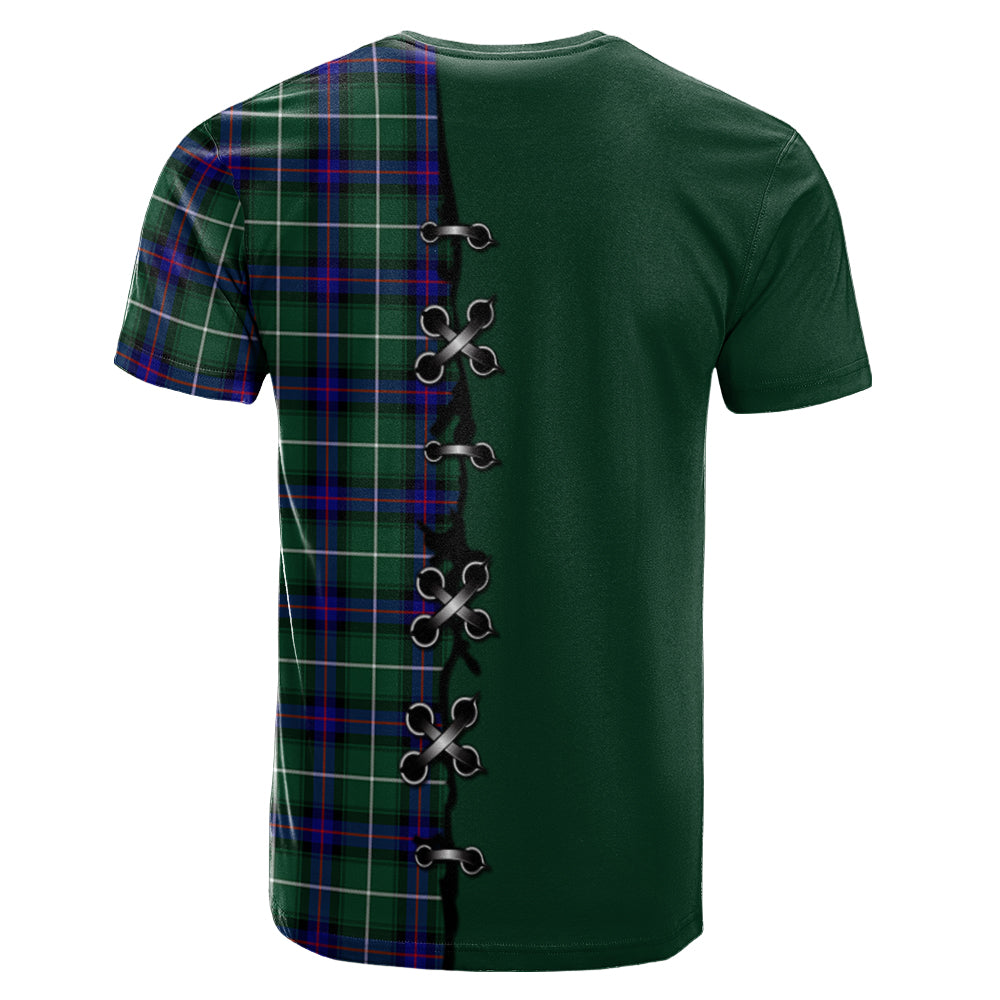 MacDonald of the Isles Hunting Modern Tartan T-shirt - Lion Rampant And Celtic Thistle Style