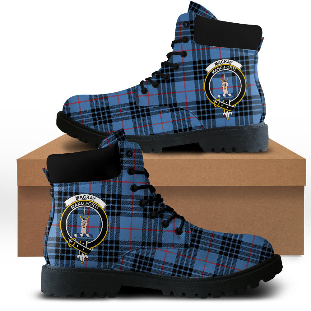 MacKay Blue Tartan All Season Boots