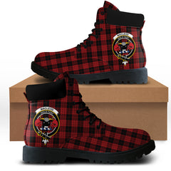 MacLeod Black And Red Tartan All Season Boots